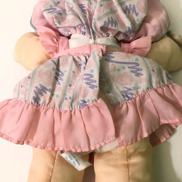 Vintage 1992 Puffalump Kid Girl Blonde Hair Pink Outfit 15 Inch Doll TLC - Picture 8 of 16